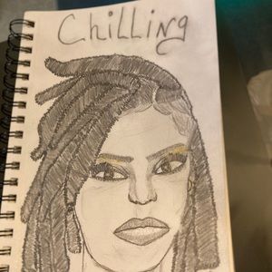 Original art African American lady